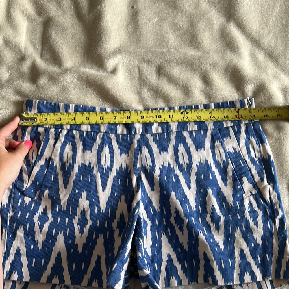 Blue and white JCrew shorts, size 8 - Picture 8 of 8